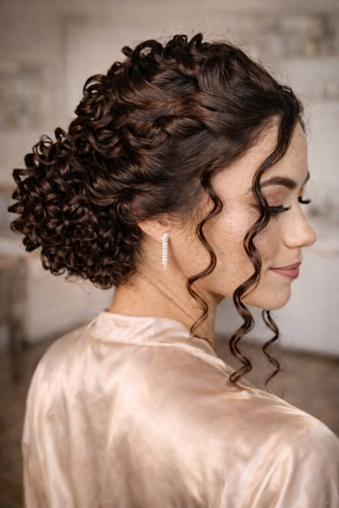 penteado cabelo cacheado