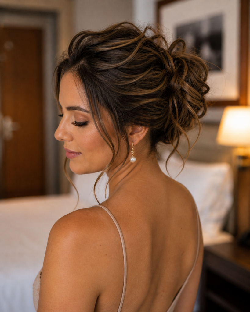 coque despojado elegante penteado para noiva em hotel copacabana zona sul rio de janeiro